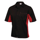 Chef Works Unisex Contrast Shirt Black and Red XL