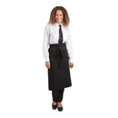 Whites Schürze mit normaler Taille, Schwarz