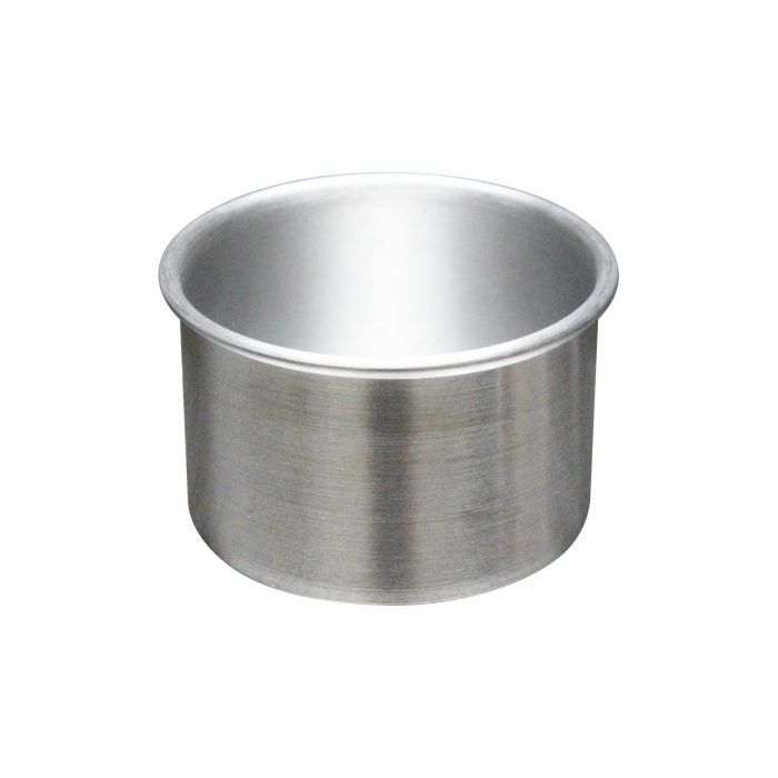 Runde Mini-Kuchenform aus Aluminium mit geraden Seiten, 75 mm x 50 mm
