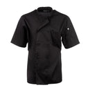 Chefs Works Montreal Cool Vent Unisex Short Sleeve Chefs Jacket Black 3XL