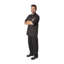 Chefs Works Montreal Cool Vent Veste de chef unisexe à manches courtes Noir L