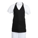 Whites V Neck Service Apron Black