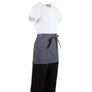 Whites Short Bistro Apron Charcoal
