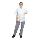 Whites Unisex Vegas Chefs Trousers Small Blue and White Check M