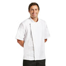 Chef Works Springfield Zipper Veste de chef pour homme Blanc XL