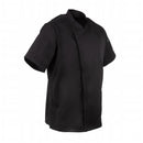 Chef Works Springfield Zipper Herren Kochjacke Schwarz L