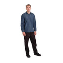 Chef Works Urban Detroit Langarm-Jeanshemd Blau L