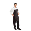 Chef Works Latzschürze mit zwei aufgesetzten Taschen, Schwarz