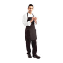 Chef Works Latzschürze mit zwei aufgesetzten Taschen, Schwarz