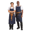Southside Bistro Apron Denim-Blue With Tan Ties