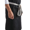 Southside Latzschürze Denim Schwarz