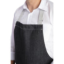 Southside Latzschürze Denim Schwarz