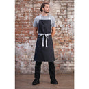 Tablier à bavette Southside X-Cross Back Denim Noir