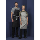 Southside Latzschürze Denim Schwarz