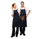 Southside X-Cross Back Apron Denim Blue Tan Ties