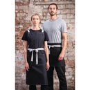 Tablier à bavette Southside X-Cross Back Denim Noir