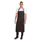 Chef Works Urban Wet Look Boulder Latzschürze in Schwarz und Braun