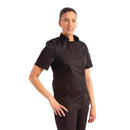 Chef Works Veste de chef Springfield zippée pour femme Noir 2XL
