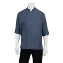Chef Works Hartford Lightweight Zipper Unisex Chef Jacket Blue XXL