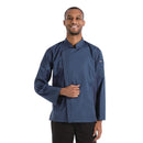Chef Works Hartford Veste de chef légère avec fermeture éclair unisexe Bleu XS