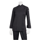 Chef Works Hartford Veste de chef légère zippée pour femme Noir XS