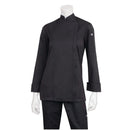 Chef Works Hartford Veste de chef légère zippée pour femme Noir XL