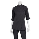 Chef Works Hartford Veste de chef légère zippée pour femme Noir XS