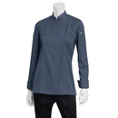 Chef Works Hartford Veste de chef légère zippée pour femme Bleu XXL