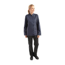Chef Works Hartford Lightweight Zip Womens Chef Jacket Blue L