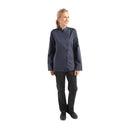 Chef Works Hartford Lightweight Zip Womens Chef Jacket Blue M