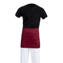 Whites Short Bistro Apron Burgundy