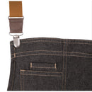 Chef Works Urban Berkeley Denim Brace Bib Apron Black