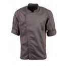 Chef Works Hartford Leichter L/S-Mantel mit Reißverschluss, Graphit, Größe L