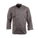 Chef Works Hartford Leichter L/S-Mantel mit Reißverschluss, Graphit, Größe L
