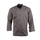 Chef Works Hartford Lightweight L/S Zipper Coat Graphite Size XL