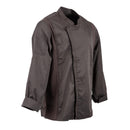 Chef Works Hartford Leichter L/S-Mantel mit Reißverschluss, Graphit, Größe L