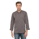 Chef Works Hartford Leichter L/S-Mantel mit Reißverschluss, Graphit, Größe L