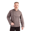 Chef Works Hartford Lightweight L/S Zipper Coat Graphite Size S
