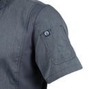 Chef Works Unisex Springfield Lightweight Short Sleeve Zipper Coat Ink Blue Size XL