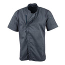 Chef Works Unisex Springfield Lightweight Short Sleeve Zipper Coat Ink Blue Size XS