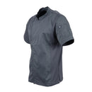 Chef Works Unisex Springfield Lightweight Short Sleeve Zipper Coat Ink Blue Size XS