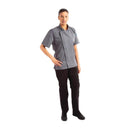 Chef Works Unisex Springfield Lightweight Short Sleeve Zipper Coat Ink Blue Size XL