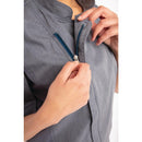 Chef Works Unisex Springfield Lightweight Short Sleeve Zipper Coat Ink Blue Size XL