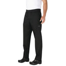 Chef Works Herren-Hose, leicht, schmal, Schwarz, Größe XL
