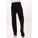 Chef Works Men's Lightweight Slim Trouser Black Size L