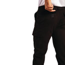 Stretch Slim Combat Trousers Black 38