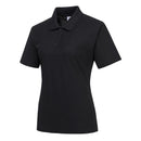 Damen Poloshirt Schwarz XS
