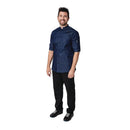 Southside NY Kings Chemise de chef légère en denim pour homme Taille XL