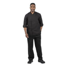 Whites Unisex Atlanta Chef Jacket Black Teflon Size S