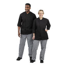 Whites Unisex Atlanta Chef Jacket Black Teflon Size S
